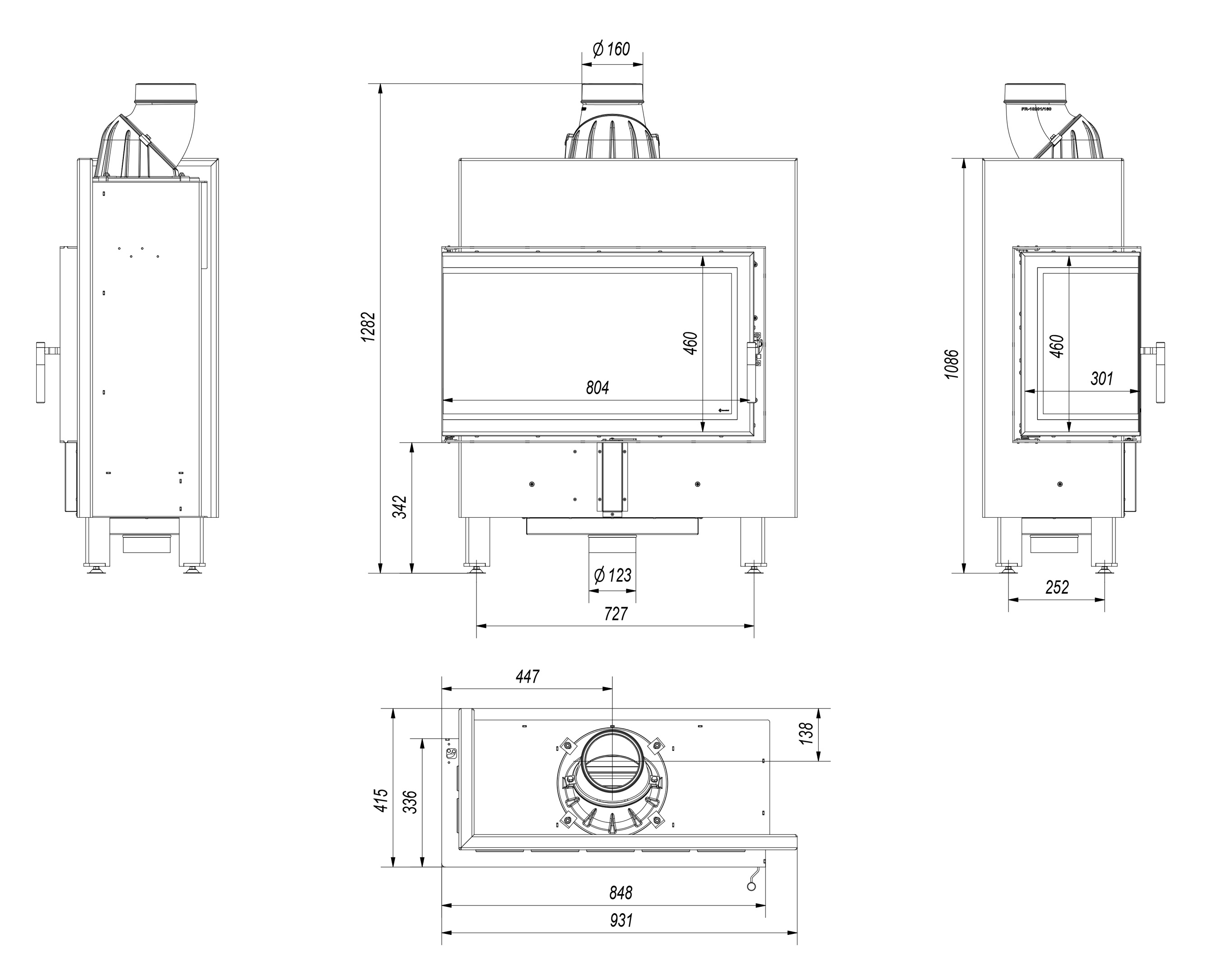 Rysunek techniczny LUCY 14 SLIM lewy BS rysunek techniczny